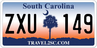 SC license plate ZXU149