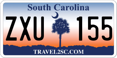 SC license plate ZXU155