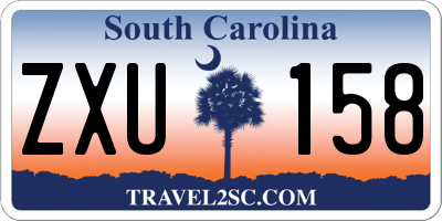 SC license plate ZXU158