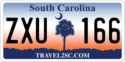 SC license plate ZXU166