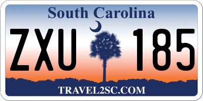 SC license plate ZXU185