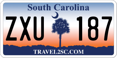 SC license plate ZXU187