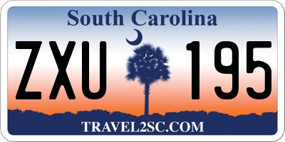 SC license plate ZXU195