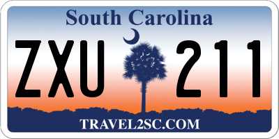SC license plate ZXU211