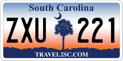 SC license plate ZXU221
