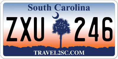 SC license plate ZXU246