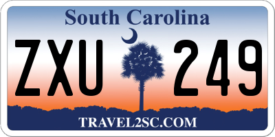 SC license plate ZXU249
