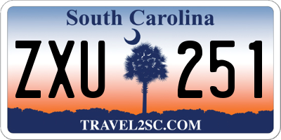 SC license plate ZXU251