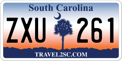 SC license plate ZXU261