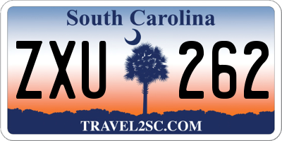 SC license plate ZXU262