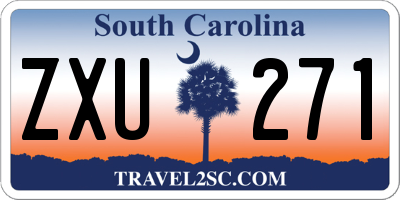 SC license plate ZXU271