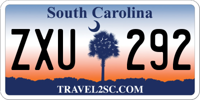 SC license plate ZXU292