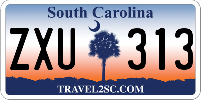 SC license plate ZXU313