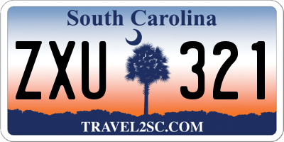 SC license plate ZXU321