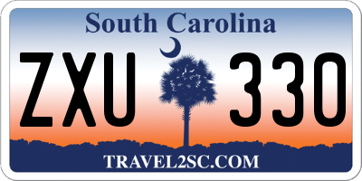 SC license plate ZXU330
