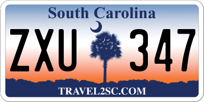 SC license plate ZXU347