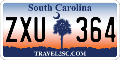 SC license plate ZXU364