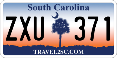 SC license plate ZXU371