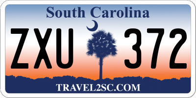 SC license plate ZXU372