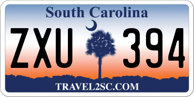 SC license plate ZXU394