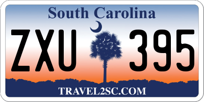 SC license plate ZXU395