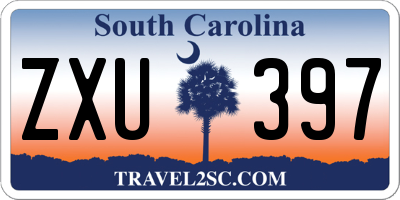 SC license plate ZXU397