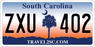 SC license plate ZXU402
