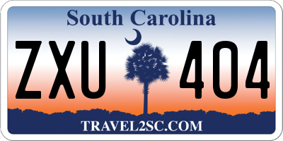 SC license plate ZXU404