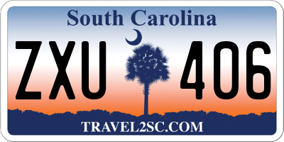 SC license plate ZXU406