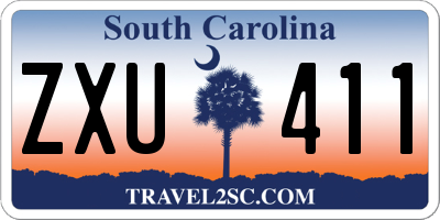 SC license plate ZXU411