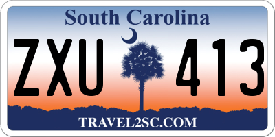 SC license plate ZXU413