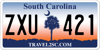 SC license plate ZXU421