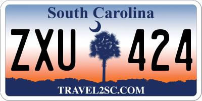 SC license plate ZXU424