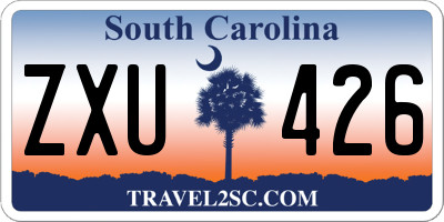 SC license plate ZXU426