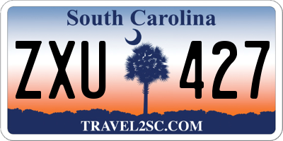 SC license plate ZXU427