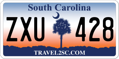 SC license plate ZXU428