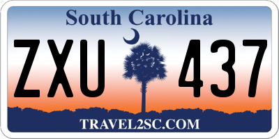 SC license plate ZXU437