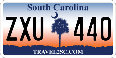 SC license plate ZXU440