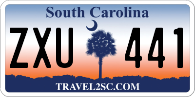 SC license plate ZXU441
