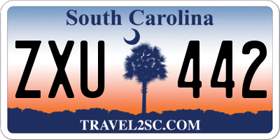 SC license plate ZXU442