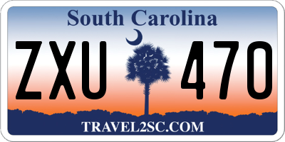 SC license plate ZXU470