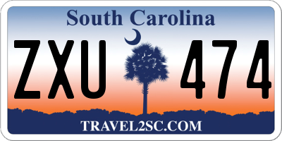 SC license plate ZXU474
