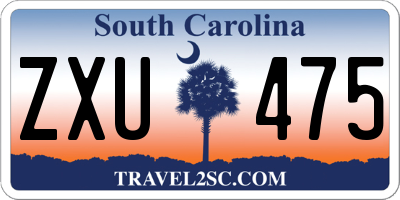 SC license plate ZXU475