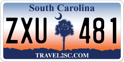 SC license plate ZXU481