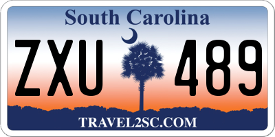 SC license plate ZXU489