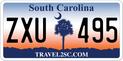SC license plate ZXU495