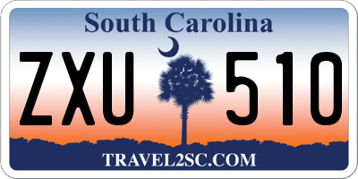 SC license plate ZXU510