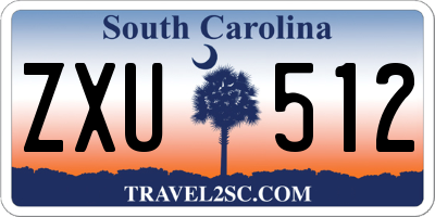SC license plate ZXU512
