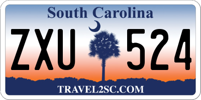 SC license plate ZXU524