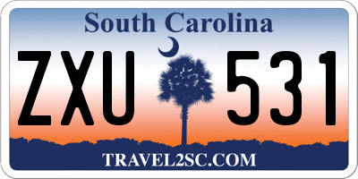 SC license plate ZXU531